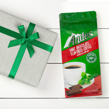 Andes Coffee Flavored Ground Coffee Bag Premium Arabica, Chocolate Mint, 12 Ounce